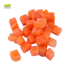 Chinese 10mm 5mm First Grade IQF Frozen Carrot Dices